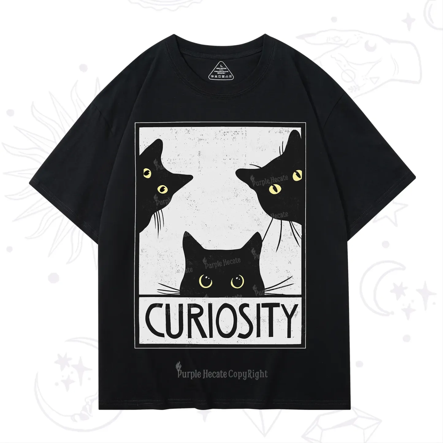 Purplehecate Curiosity Cat T-Shirt