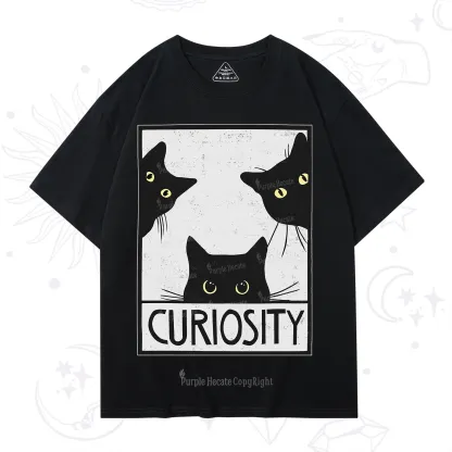 Purplehecate Curiosity Cat T-Shirt