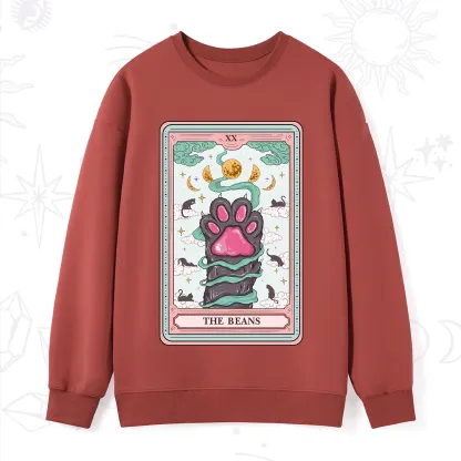 Purplehecate The Beans Cat Tarot Sweatshirt