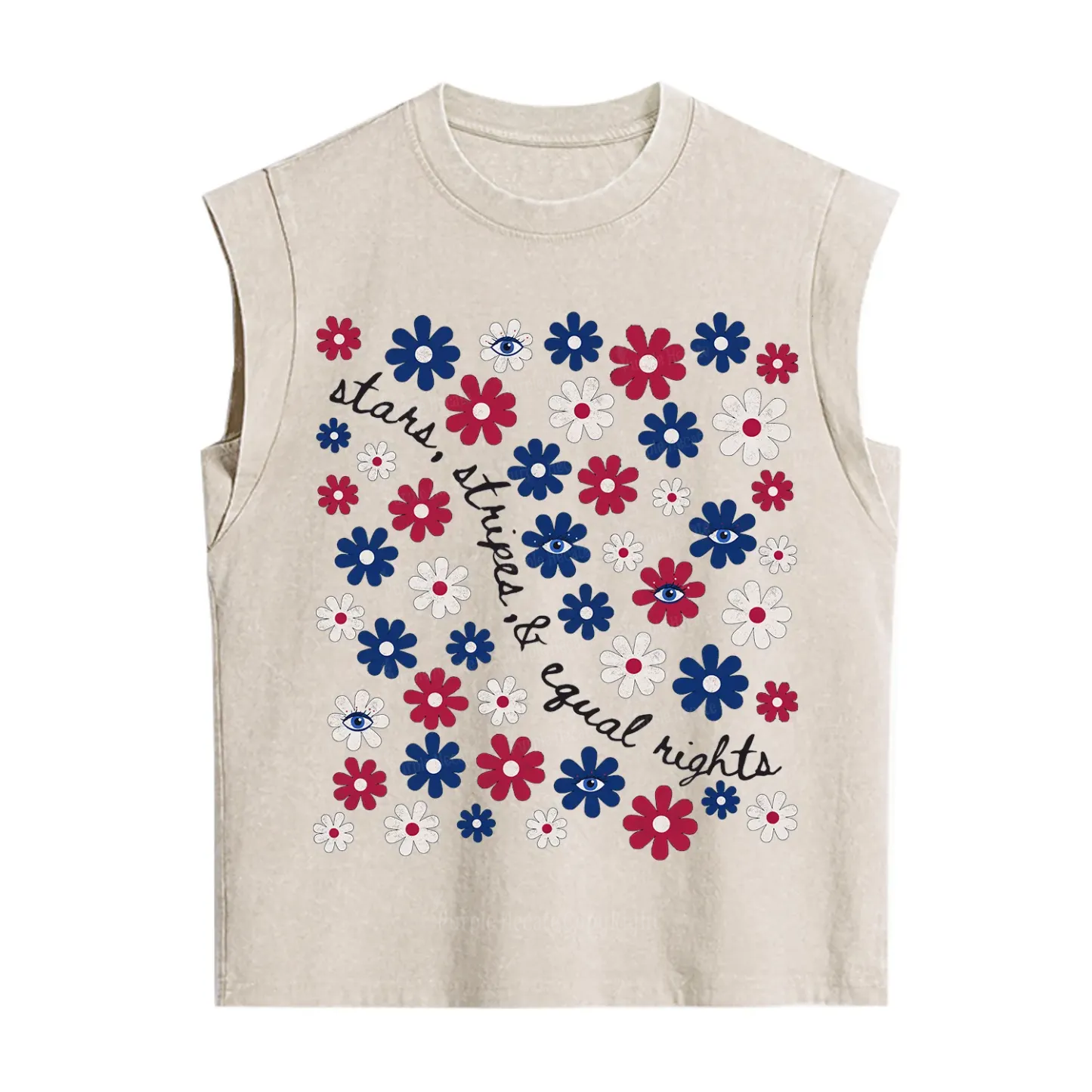 Purplehecate Stars Stripes Equal Rights Vintage Washed Tank
