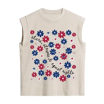 Purplehecate Stars Stripes Equal Rights Vintage Washed Tank