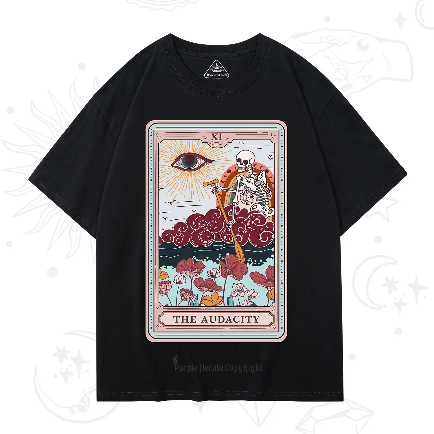 Purplehecate The Audacity Tarot Card T-Shirt