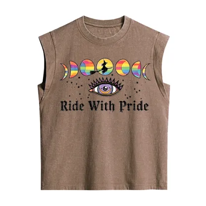 Purplehecate Ride With Rride Vintage Washed Tank