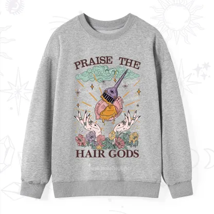 Purplehecate Praise The Hair Gods Sweatshirt