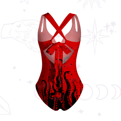 Purplehecate Tentacles of the Deep One-Piece Swimsuit