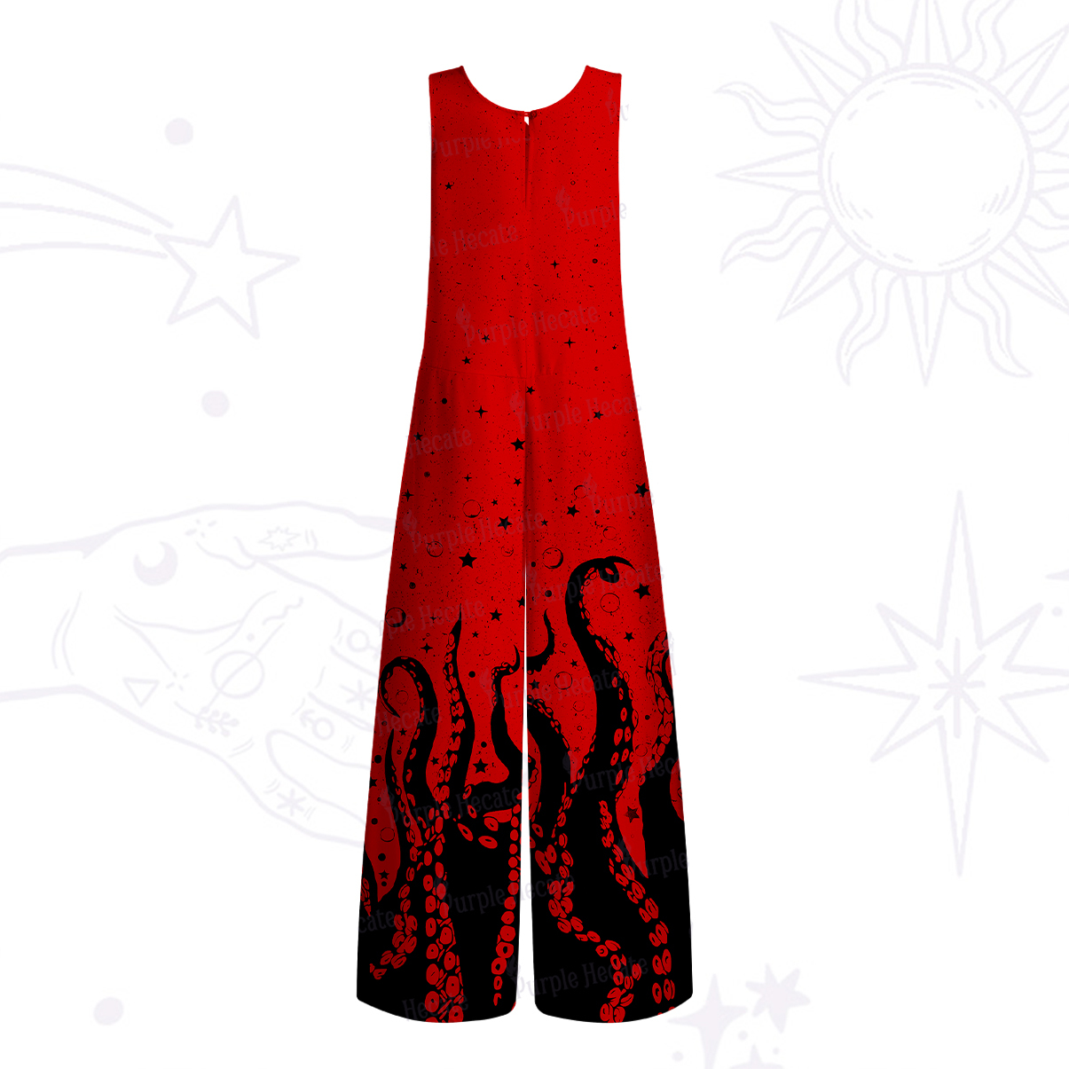 Purplehecate Tentacles of the Deep Wide Leg Jumpsuit