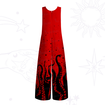 Purplehecate Tentacles of the Deep Wide Leg Jumpsuit
