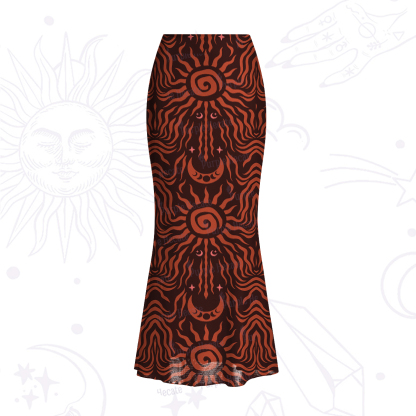 Purplehecate Solar Ritual Mesh Mermaid Hem Skirt