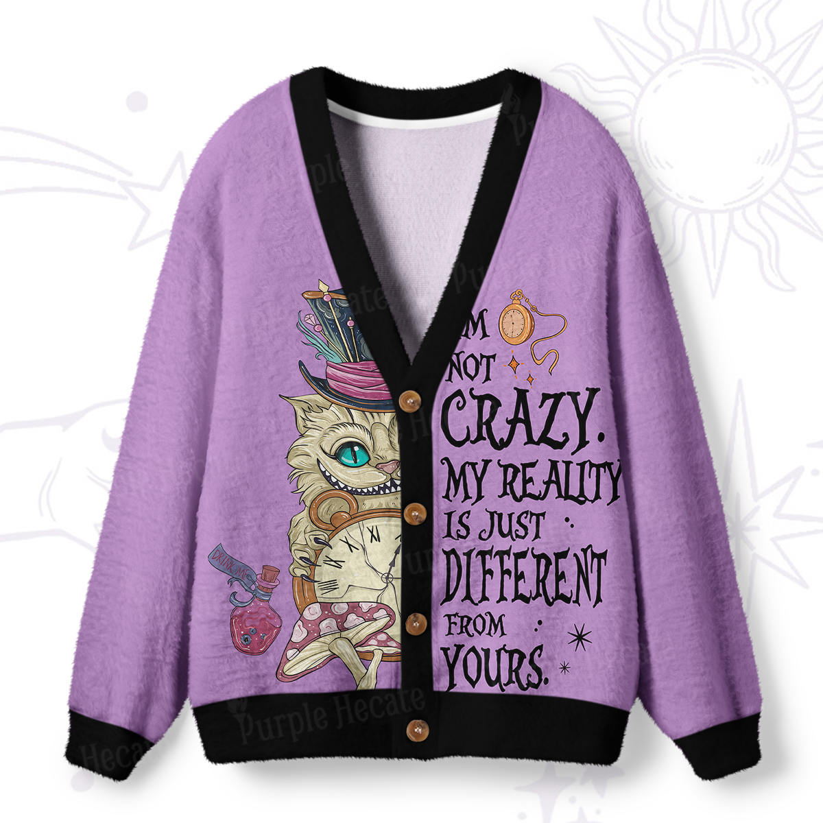 Purplehecate Unique Not Ordinary Ugly Cardigan Sweaters