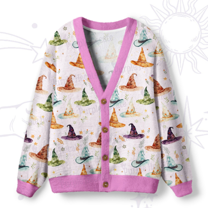 Purplehecate Witch Hat Ugly Cardigan Sweaters