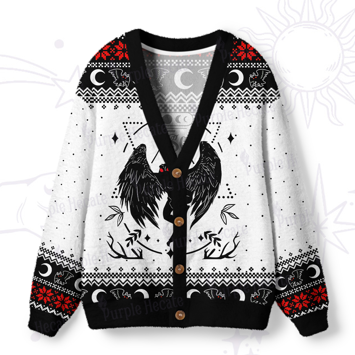 Purplehecate The Antisocial Butterfly Ugly Cardigan Sweaters