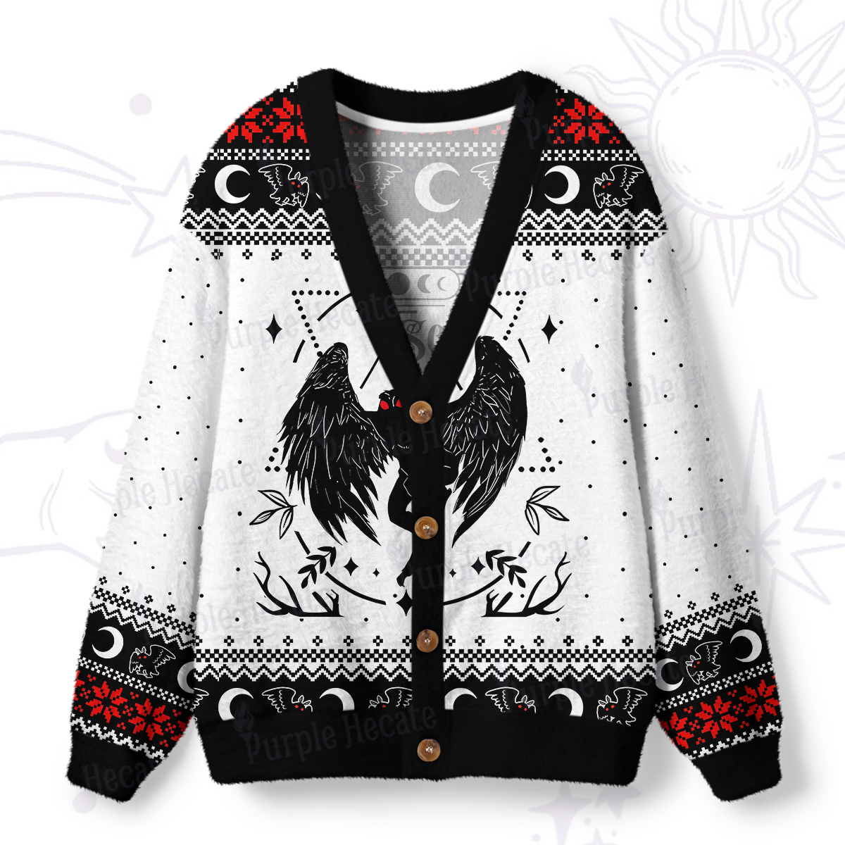 Purplehecate The Antisocial Butterfly Ugly Cardigan Sweaters