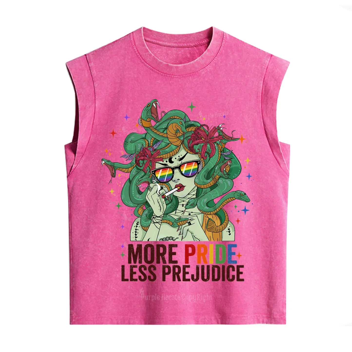 Purplehecate More Pride Less Prejudice Medusa Vintage Washed Tank