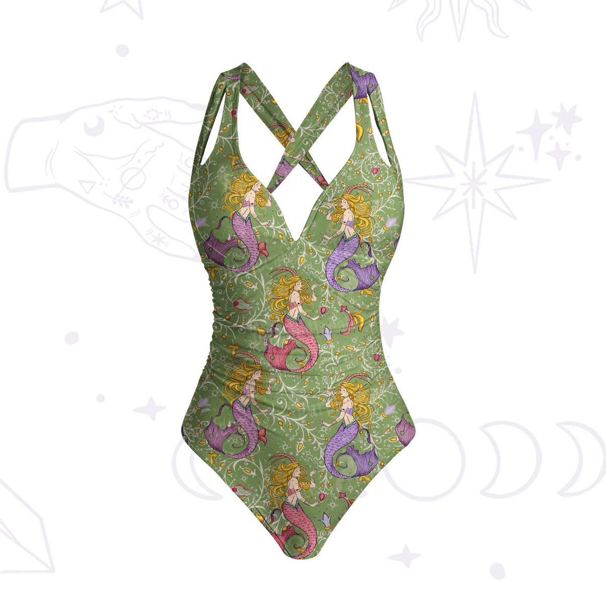 [Copy]Purplehecate Starry Tides One-Piece Swimsuit