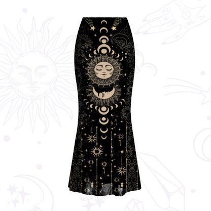 Purplehecate Lunar Eclipse Mesh Mermaid Hem Skirt