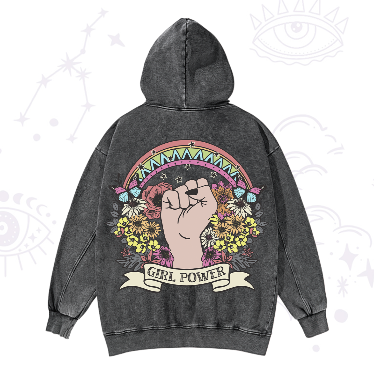 Magic Purplehecate Girl Power Washed Hoodie