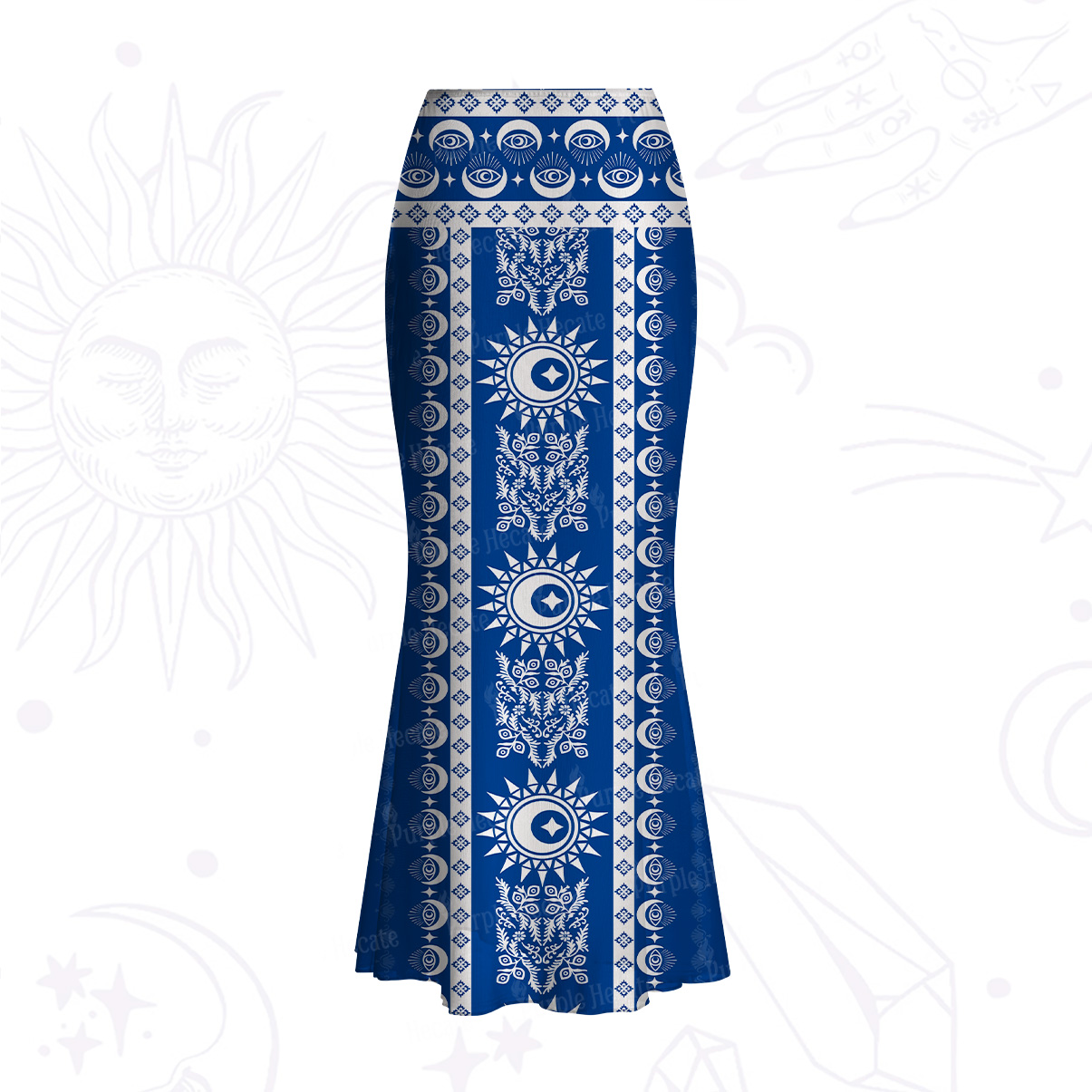 Purplehecate Visionary Sun Mesh Mermaid Hem Skirt