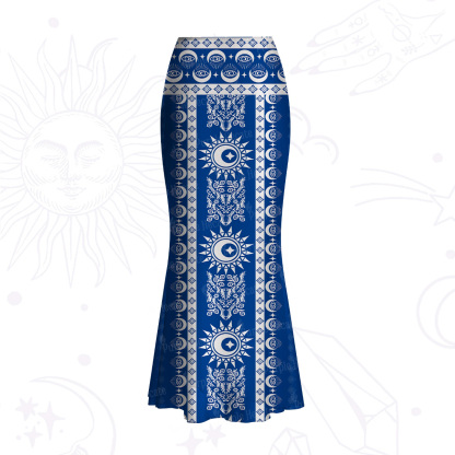 Purplehecate Visionary Sun Mesh Mermaid Hem Skirt