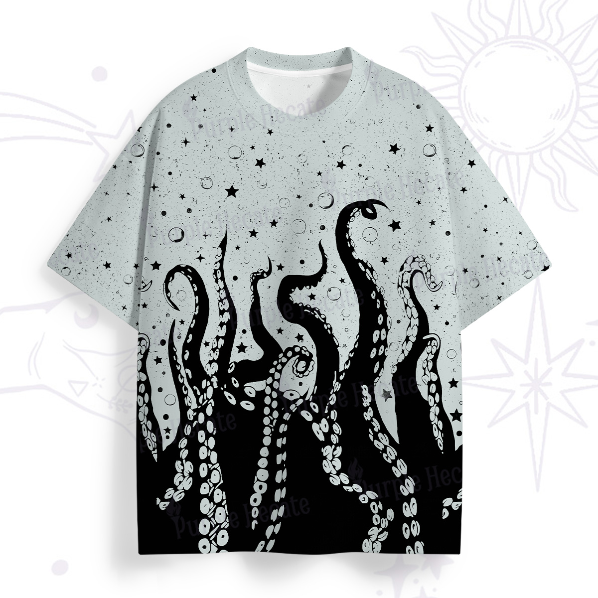 Purplehecate Tentacles of the Deep All Over Print T-Shirt