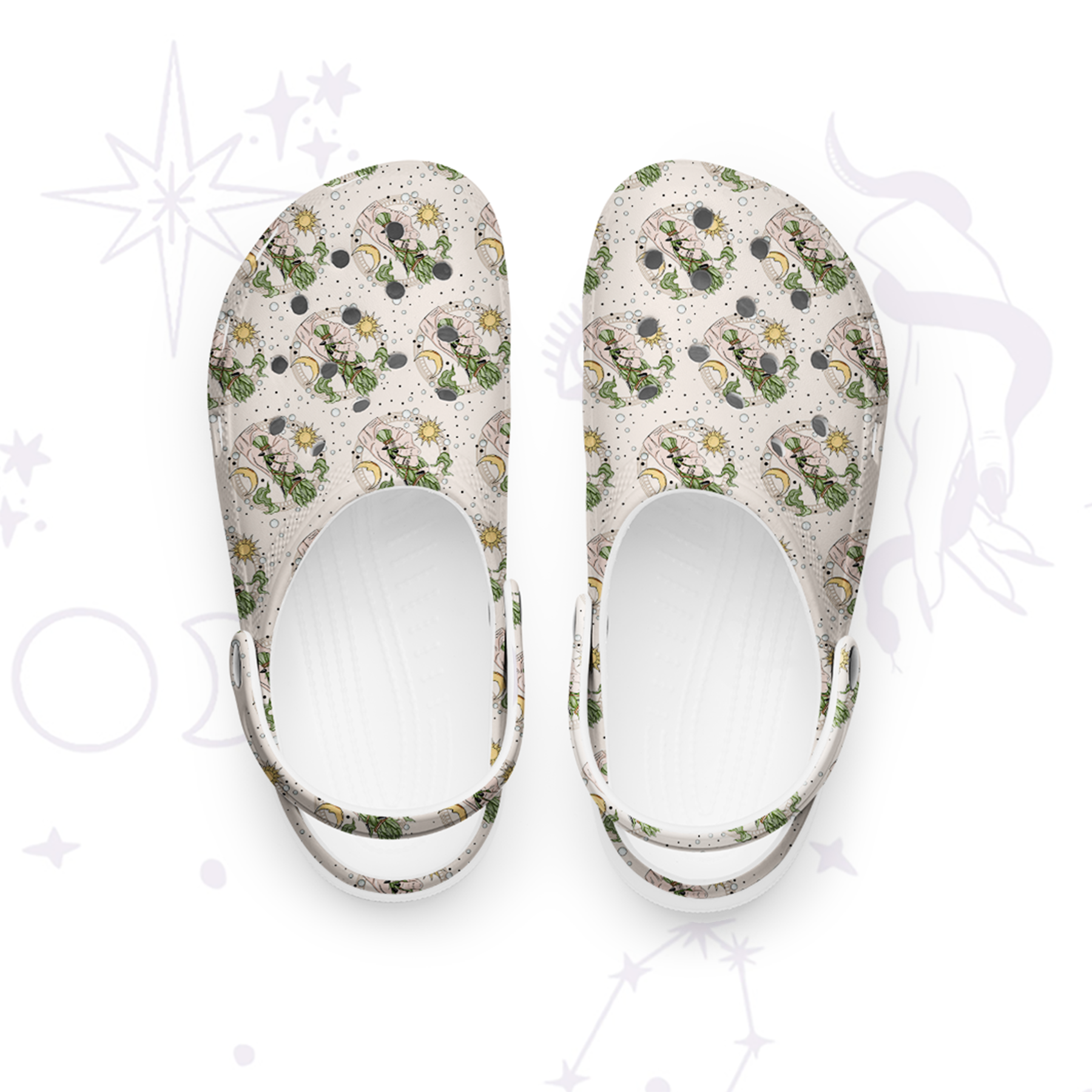 Purplehecate Go Sage Yourself Rubber Clogs