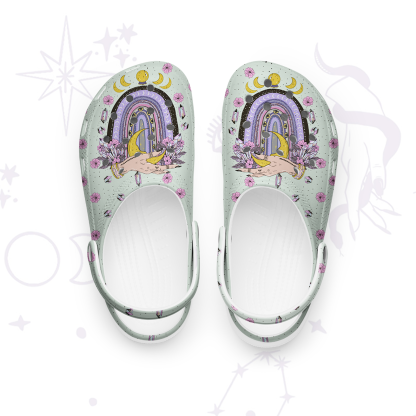 Purplehecate Magic Rainbow Rubber Clogs
