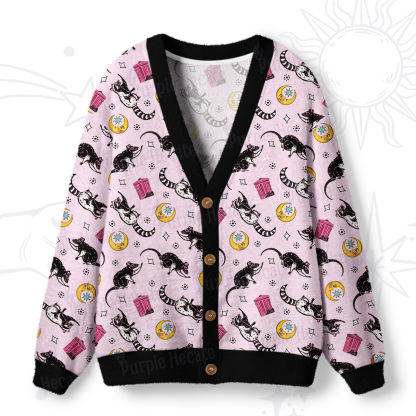 Purplehecate Midnight Team Trash Ugly Cardigan Sweaters