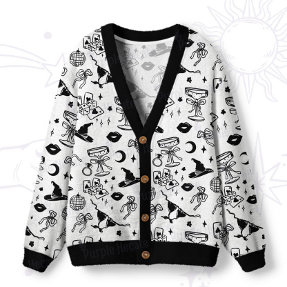 Purplehecate Witch’s Night Out Ugly Cardigan Sweaters