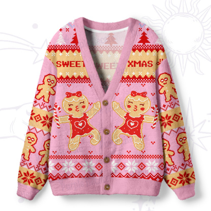 Purplehecate Sweet Xmas Ugly Cardigan Sweaters