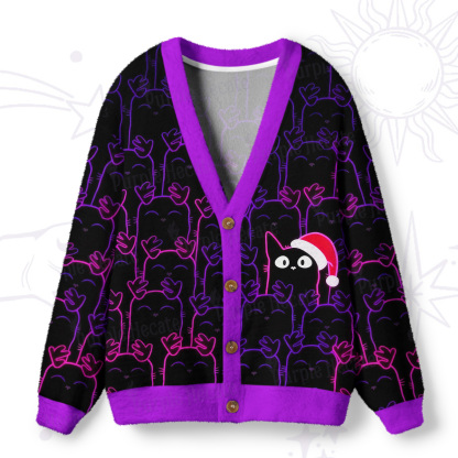 Purplehecate Reindeer Was Sold Out Christmas  Ugly Cardigan Sweaters
