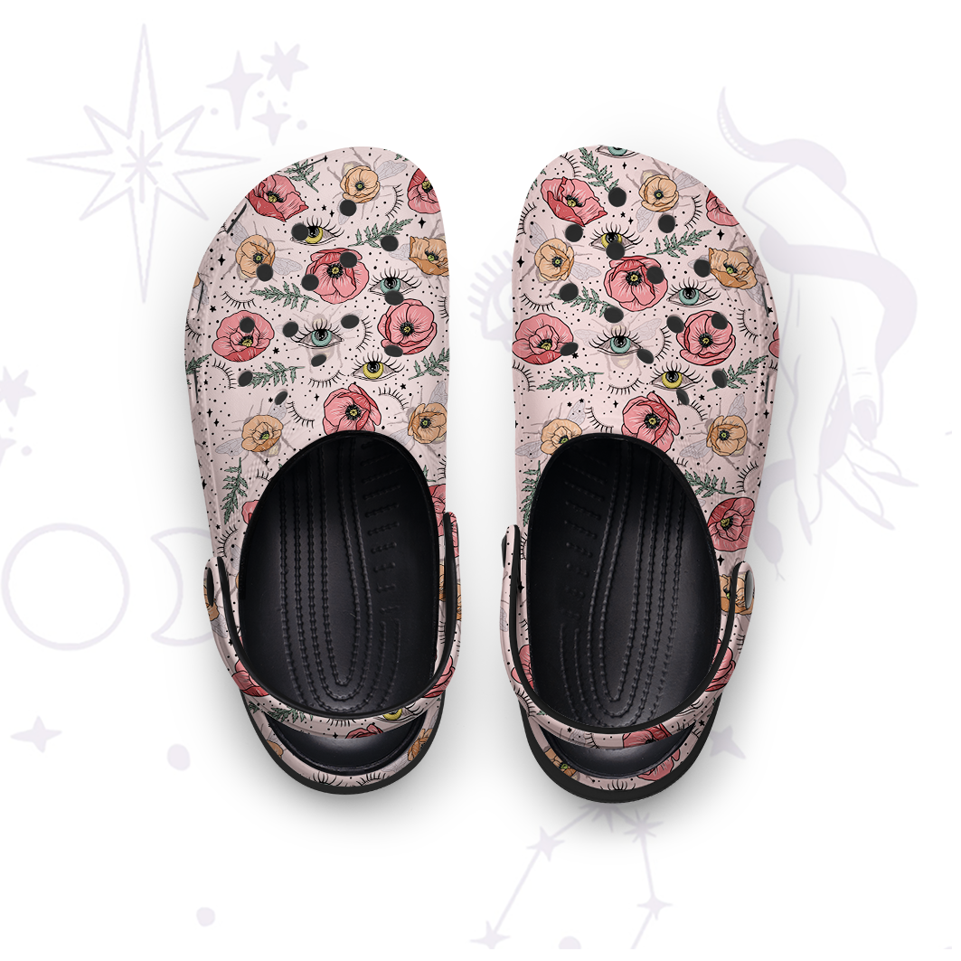 Purplehecate The Bee's Knees Rubber Clogs