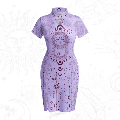 Purplehecate Lunar Eclipse Velvet Bodycon Dress