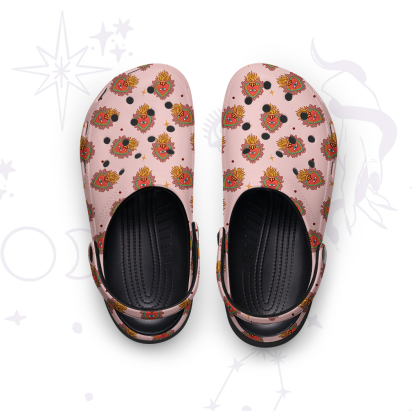 Purplehecate Sacred Heart Rubber Clogs