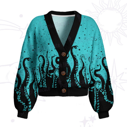 Purplehecate Tentacles of the Deep Cardigan Sweaters