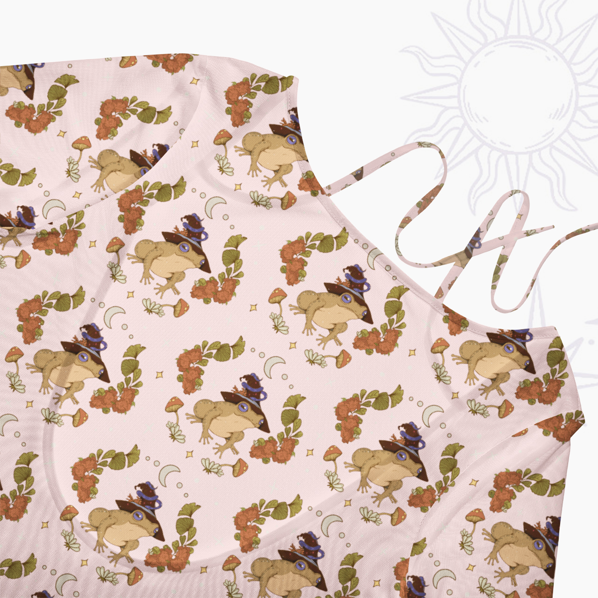 Purplehecate The Frog Beachwear Cover-Up Dress