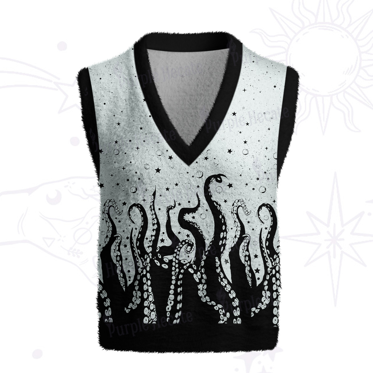 Purplehecate Tentacles of the Deep Ugly Sweater Vest