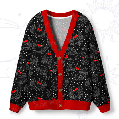 [Copy]Purplehecate Lazy Day Garden Cats Ugly Cardigan Sweaters