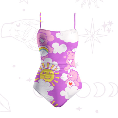 Purplehecate Sweet Dream Bear Slim-Strap Swimsuit