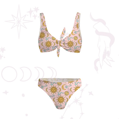 Purplehecate Magic of Sun and Moon Versa-Tie Two-Piece Swimsuit