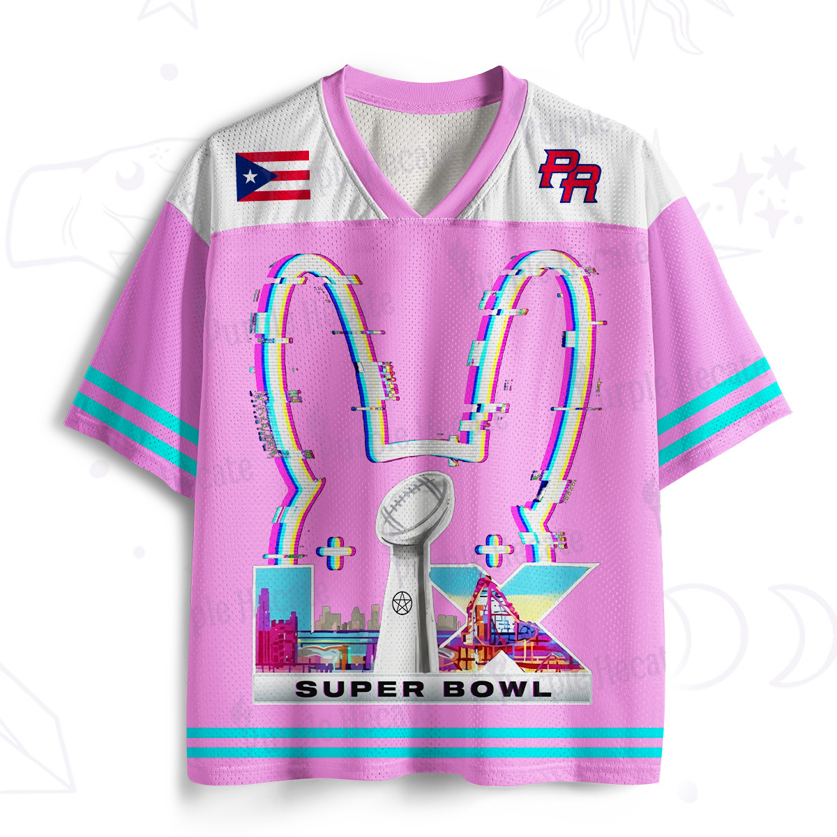 Purplehecate Neon Bunny Beats No.94 Mesh Jersey