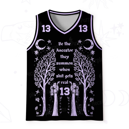 Purplehecate Be The Ancestor They Summon When Shit Gets Real Mesh Jersey Tank Top