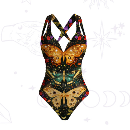 Purplehecate Mystic Butterfly Whisper One-Piece Swimsuit