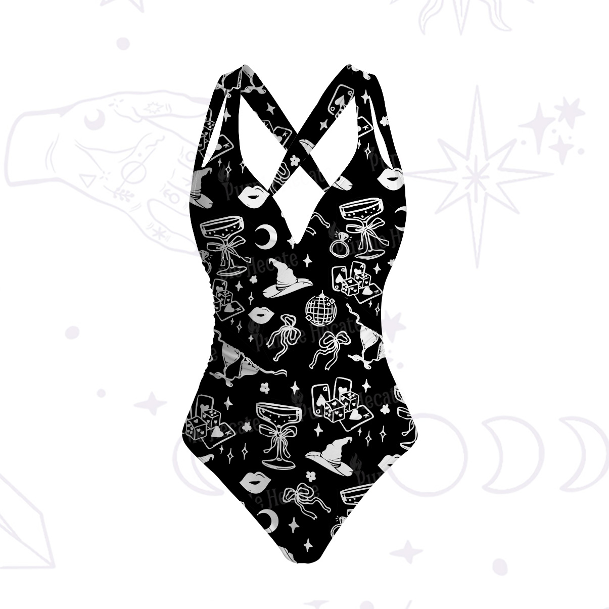 Purplehecate Witch’s Night Out One-Piece Swimsuit