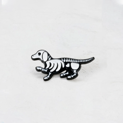 Purplehecate Dachshund Dog Dog Bone Pin