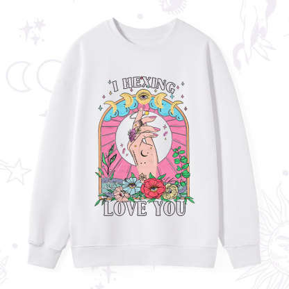 Purplehecate I Hexing Love You Sweatshirt