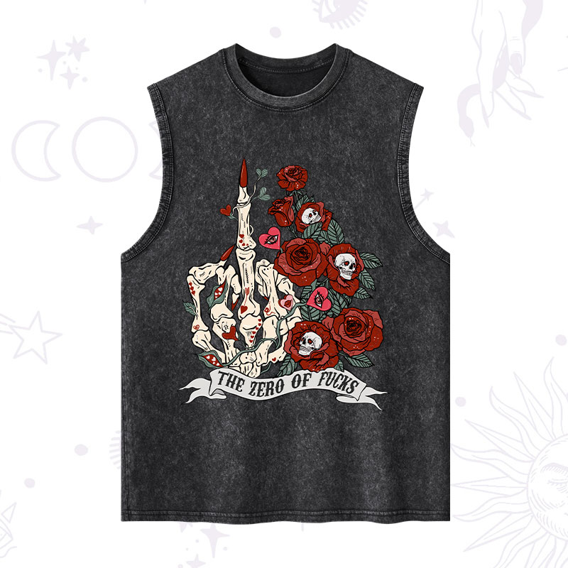 Purplehecate The Zero Of Fucks Valentine Washed Tank