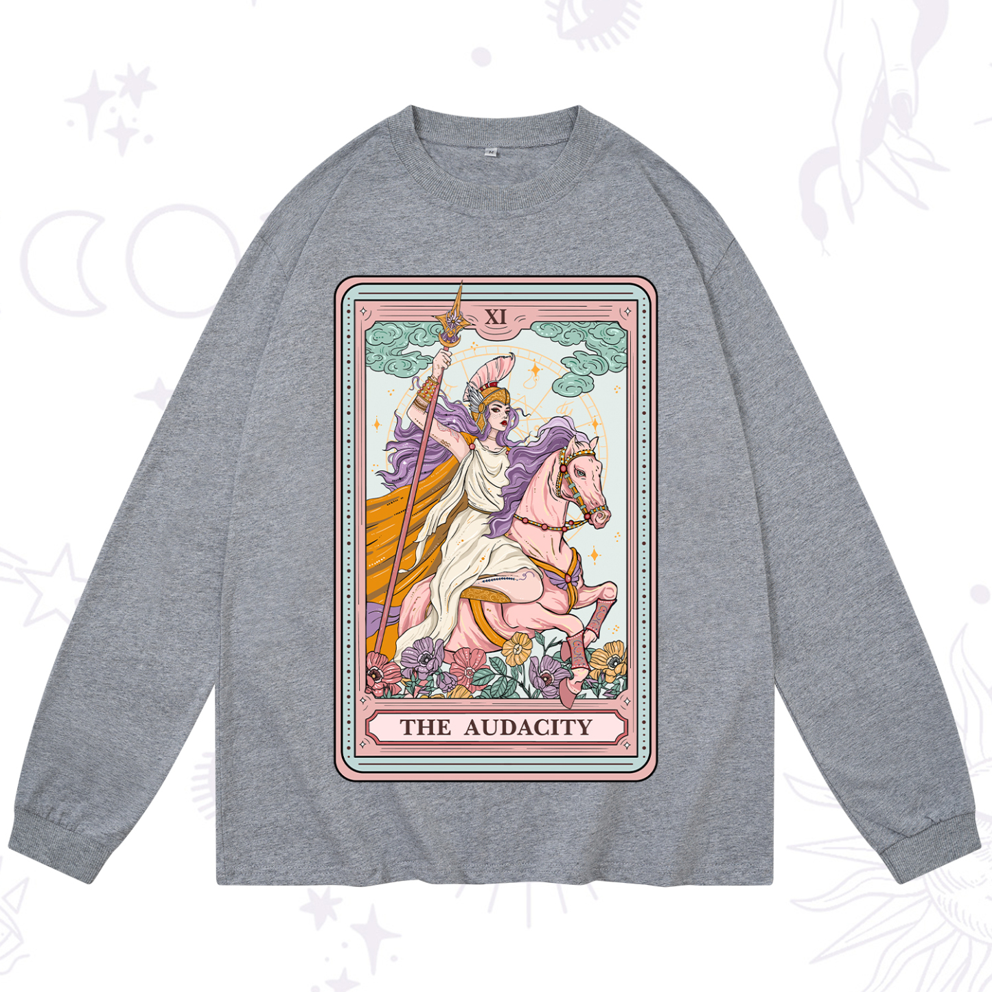 Purplehecate The Audacity Tarot Card Long Sleeve T-Shirt