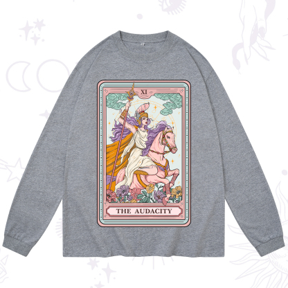 Purplehecate The Audacity Tarot Card Long Sleeve T-Shirt