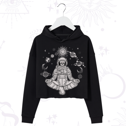 Purplehecate Cosmic Meditator Crop Hoodie