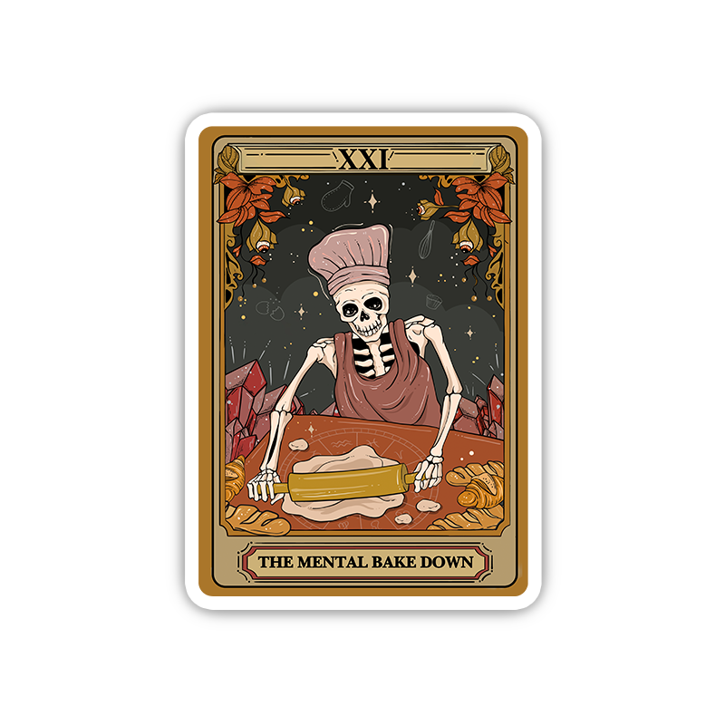 Purplehecate The Mental Bake Down Tarot Sticker