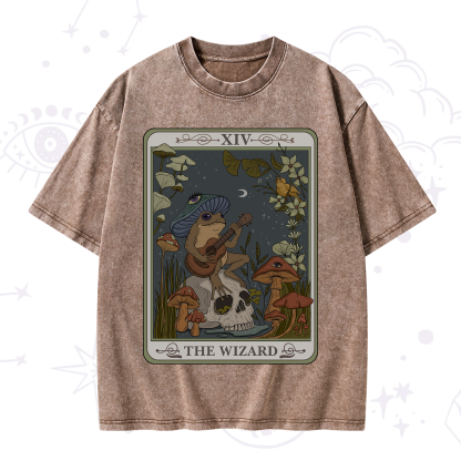 Purplehecate The Wizard Tarot Washed T-Shirt